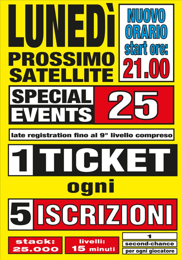 Locandina satellite lunedì 19 ottobre